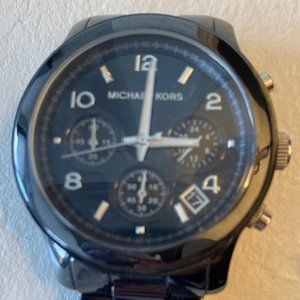 Michael Kors black bracelet chronograph watch